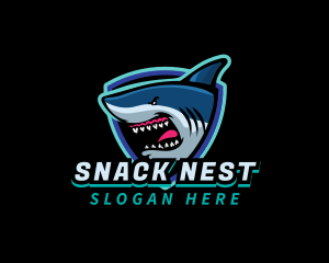 Shark Team Mascot logo design