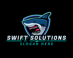 Shark Team Mascot logo design