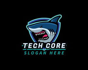 Shark Team Mascot logo design