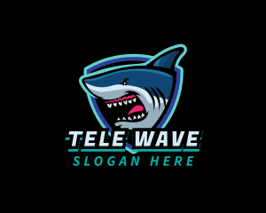 Angry Shark Mascot logo design