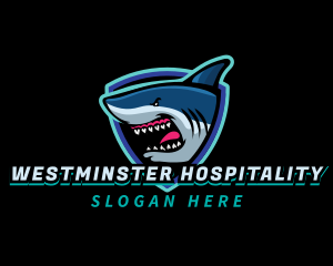 Angry Shark Mascot logo design