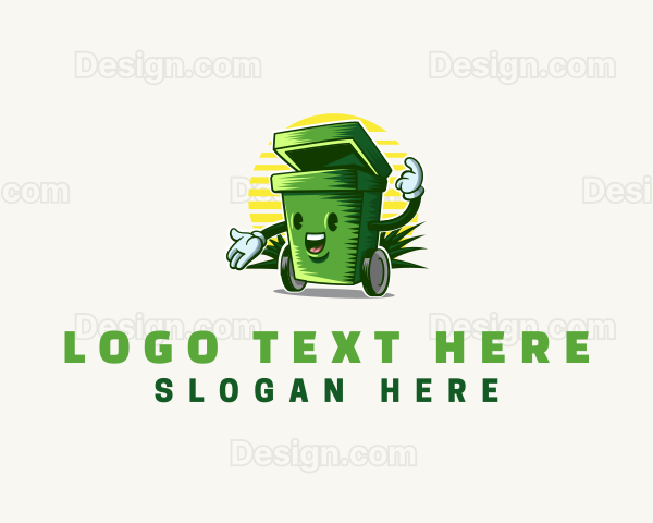 Garbage Trash Bin Logo