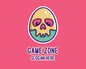 Skeleton Egg Mask Logo