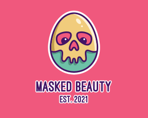 Skeleton Egg Mask logo design