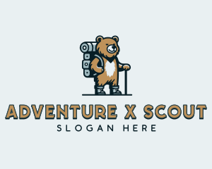 Bear Scout Camper logo design