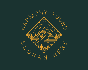 Outdoor Mountain Hiking Logo