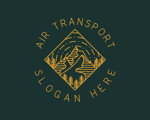 Outdoor Mountain Hiking logo design