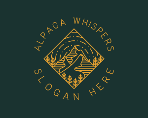 Outdoor Mountain Hiking logo design