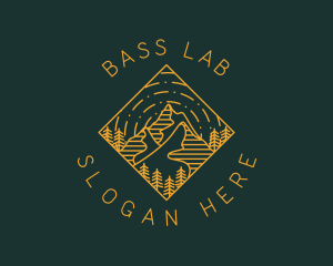 Outdoor Mountain Hiking logo design