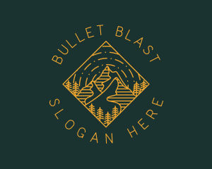 Outdoor Mountain Hiking logo design