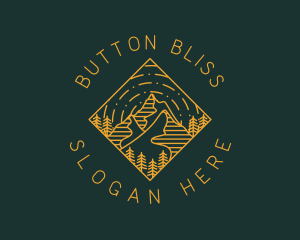 Outdoor Mountain Hiking logo design