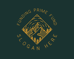 Outdoor Mountain Hiking logo design