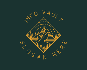 Outdoor Mountain Hiking logo design