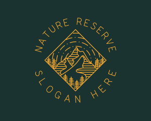 Outdoor Mountain Hiking logo design