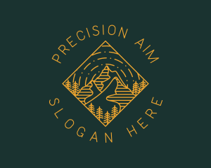 Outdoor Mountain Hiking logo design