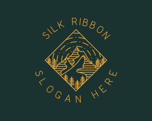 Outdoor Mountain Hiking logo design