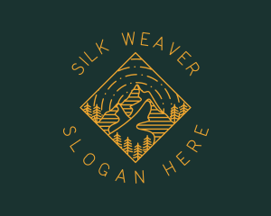 Outdoor Mountain Hiking logo design