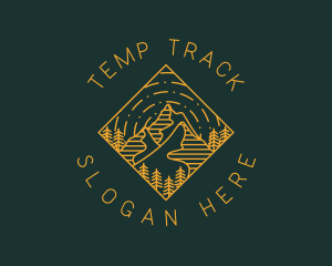 Outdoor Mountain Hiking logo design