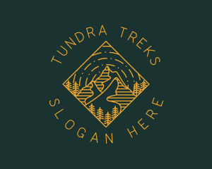 Outdoor Mountain Hiking logo design