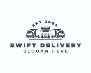 Trucking Delivery Transport logo design