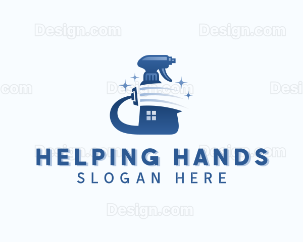 Housekeeping Spray Bottle Logo