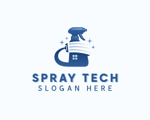 Housekeeping Spray Bottle  logo design