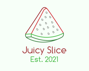 Watermelon Fruit Slice logo