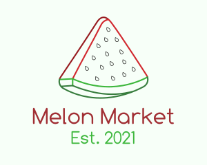 Watermelon Fruit Slice logo