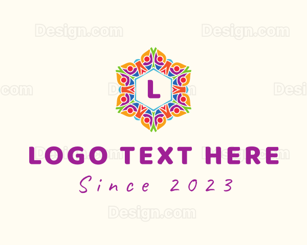 Festive Flower Lantern Logo