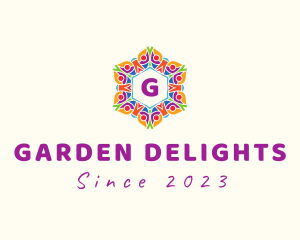 Festive Flower Lantern logo design