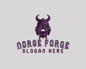 Viking Warrior Horns logo design