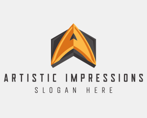 Modern Industrial Company Letter A logo design