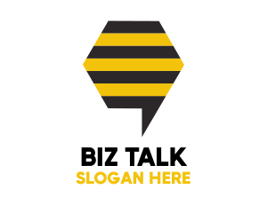 Bee Messaging Chat Logo