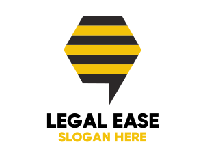 Bee Messaging Chat Logo