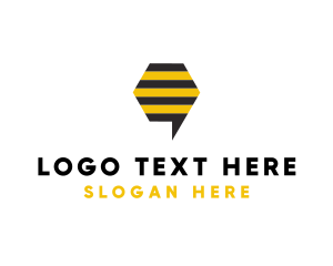 Bee Messaging Chat Logo