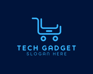 Mobile Device Shopping Cart logo design