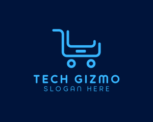 Mobile Device Shopping Cart logo design