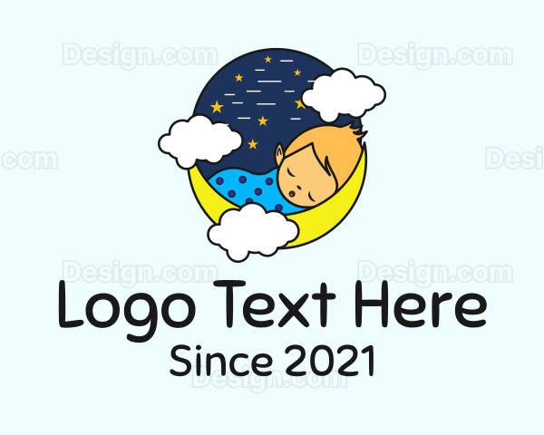 Starry Night Sleeping Baby Logo