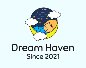 Starry Night Sleeping Baby  logo