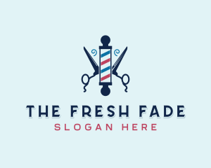 Hairdresser Barber Pole logo design