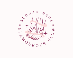 Manicure Pedicure Nail Polish logo design