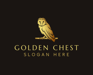 Deluxe Golden Owl logo design