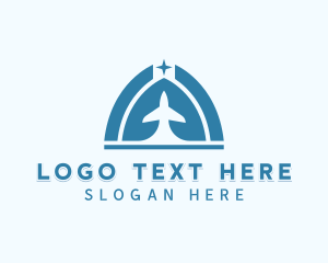 Logistics Courier Airplane logo