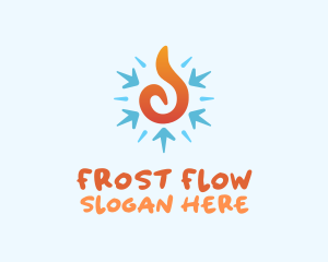 Fire Snowflake Temperature logo