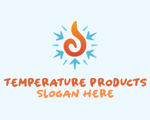 Fire Snowflake Temperature logo