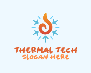Fire Snowflake Temperature logo