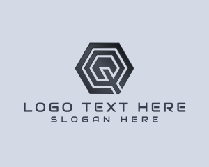 Hexagon Company Brand Letter Q logo