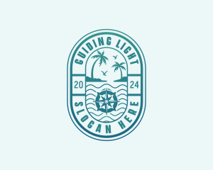 Island Beach Travel logo design