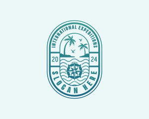 Island Beach Travel logo design