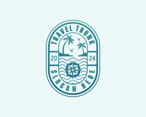 Island Beach Travel logo design